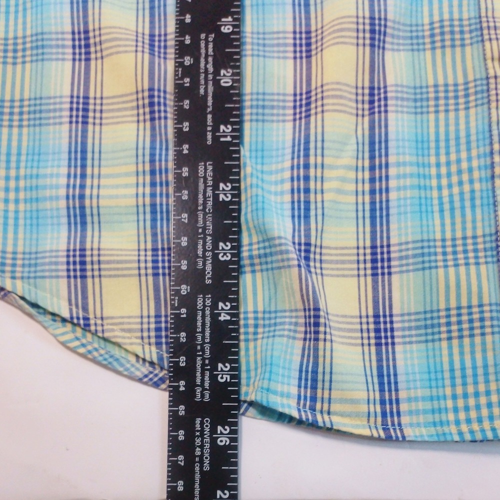 Rockies Vintage Western Shirt Women’s XL Blue Plaid Pearl Snap Coastal Cowgirl - Picture 8 of 12